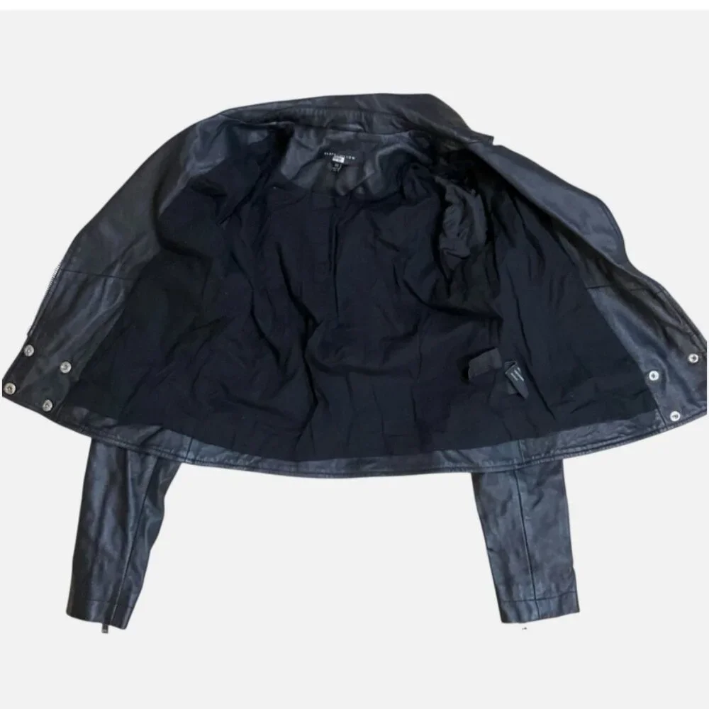 Slate & Willow Mini‎ Snap Moto Jacket Leather